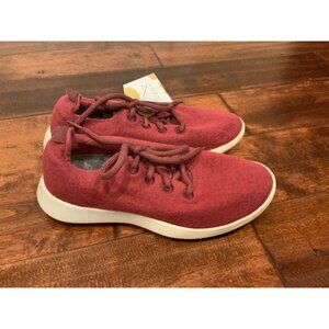 Allbirds Red Superfine NZ Merino Wool Lace-Up Sneakers, Size 8